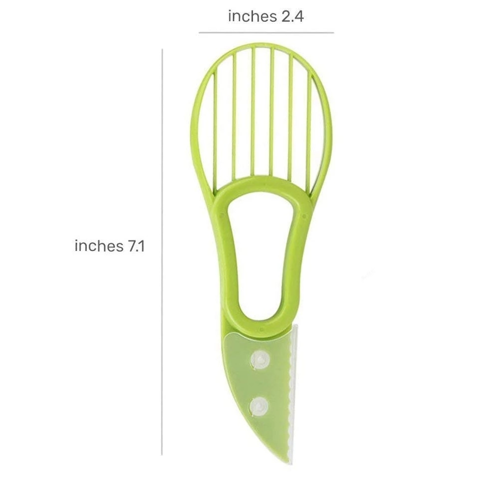 3-in-1 Avocado Slicer has a height of 7.1 inches and a width of 2.4 inches